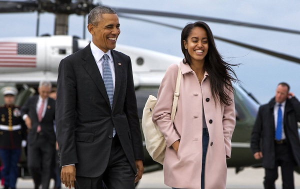 Com os seus pais Malia Obama estudará em Harvard
