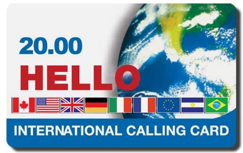 Cartão de Chamada Internacional - International Calling Card