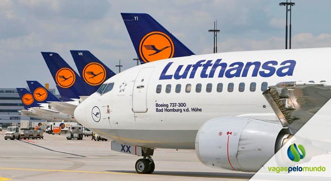 Companhia área Lufthansa oferece 133 vagas de trabalho na Alemanha e EUA