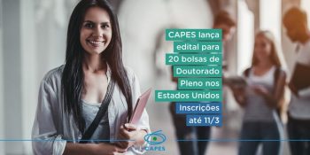 Bolsas de Estudos nos Estados Unidos: Oferecerá até 20 bolsas para doutorado