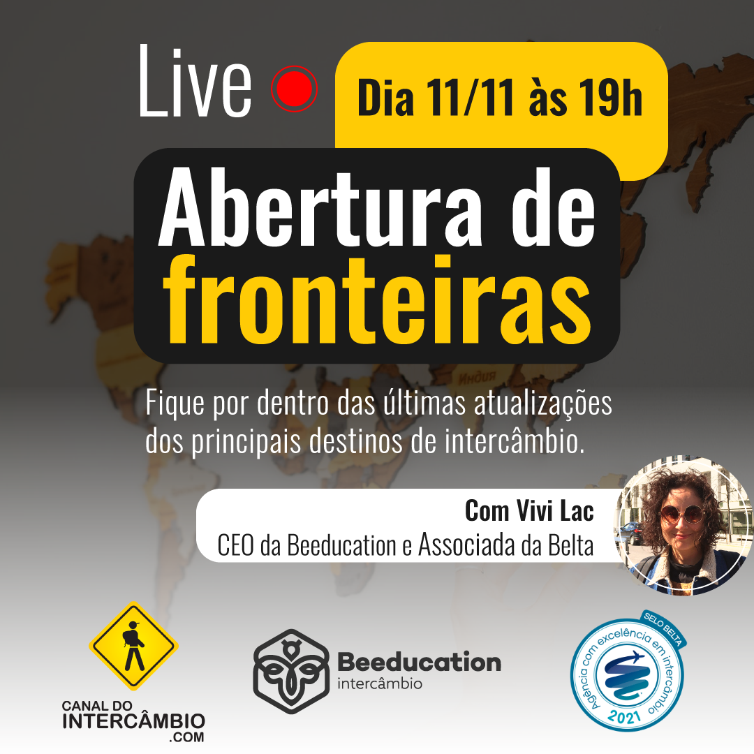 Canal do intercâmbio promove live sobre Abertura de Fronteiras
