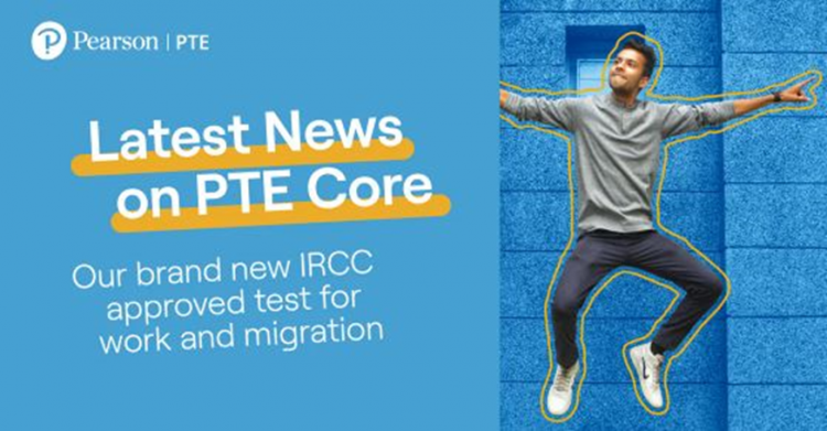 Pearson abre reservas para novo teste de proficiência PTE Core English para fins de visto de migração econômica canadense